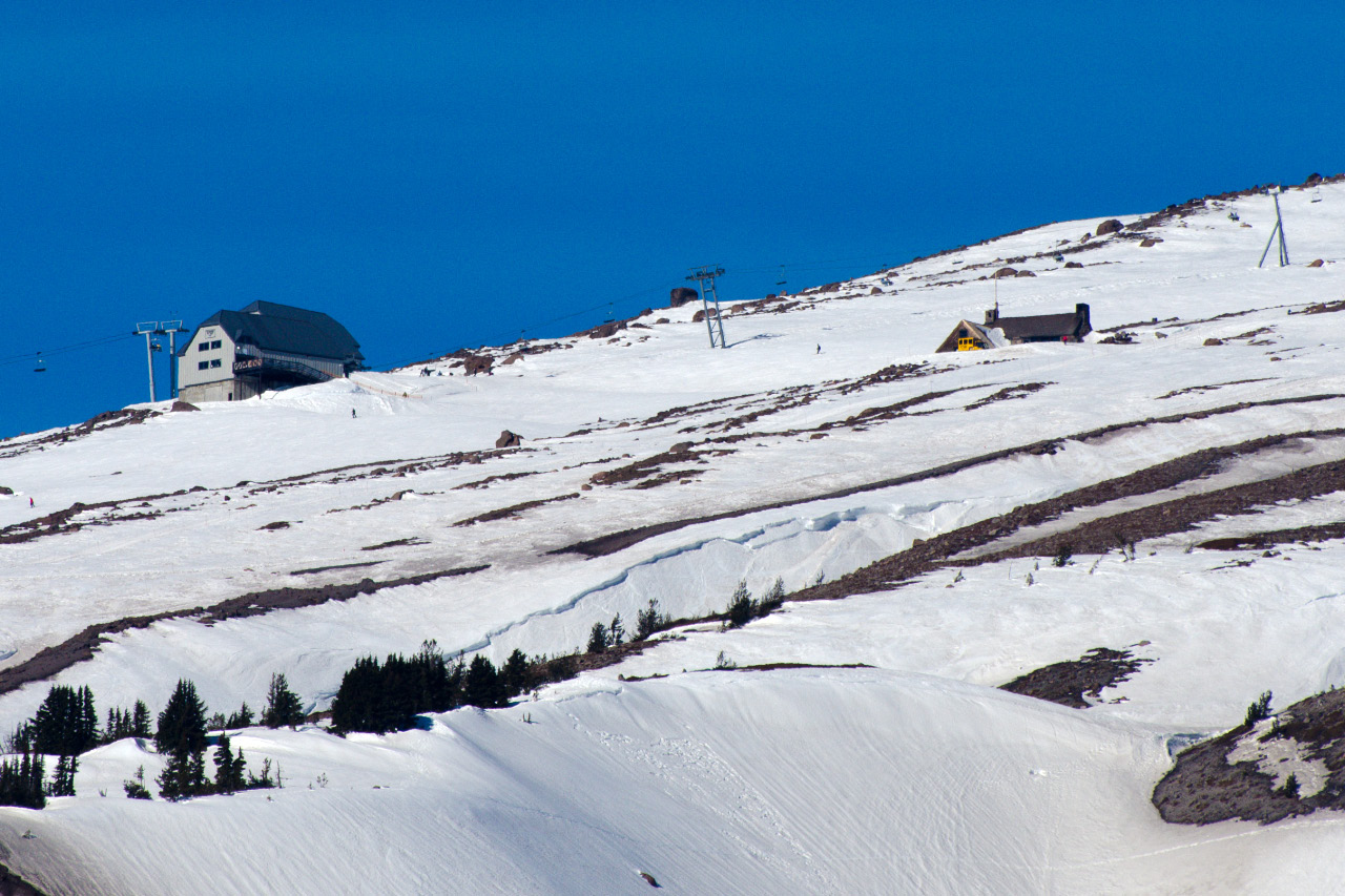 Ski area above Timberline Lodge on Mt. Hood