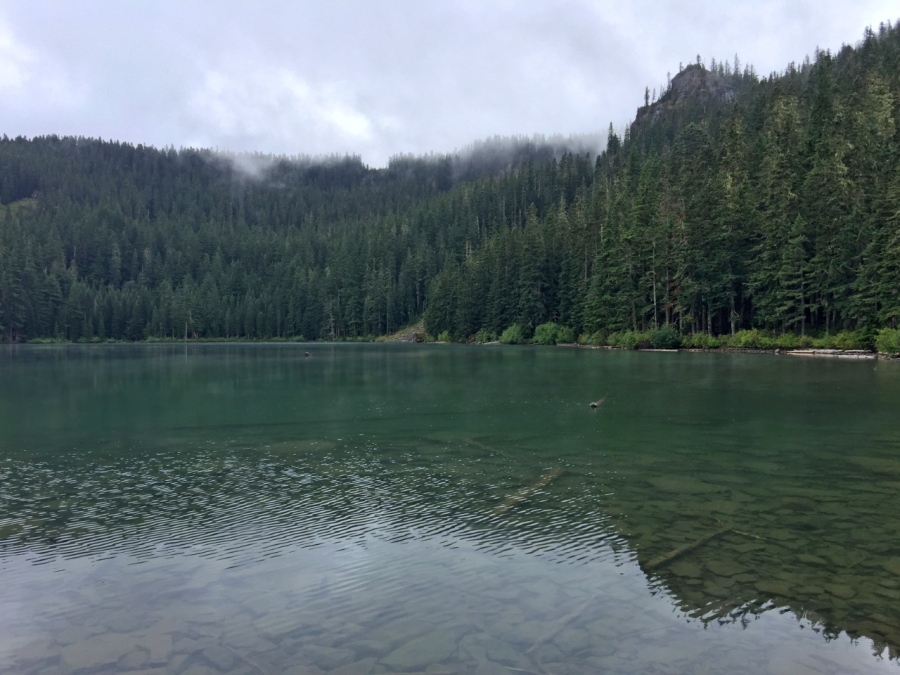 A stormy view of Serene Lake